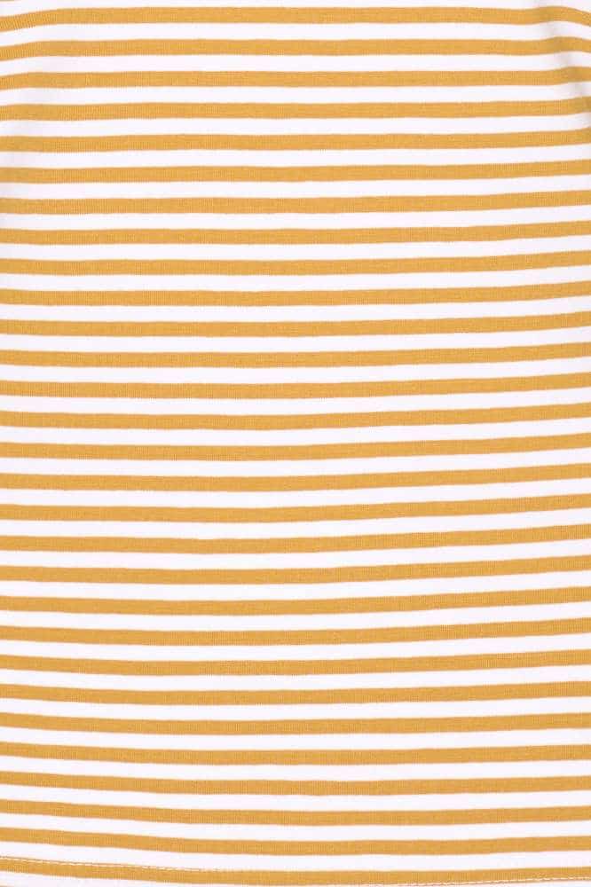 Very Cherry Boatneck Top French Stripes Honey Yellow - La Vie en Rose Damesmode