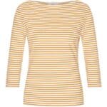 Very Cherry Boatneck Top French Stripes Honey Yellow - La Vie en Rose Damesmode