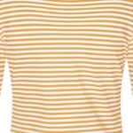 Very Cherry Boatneck Top French Stripes Honey Yellow - La Vie en Rose Damesmode