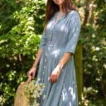 Very Cherry D'laine Dress Olette Ice Blue - La Vie en Rose Damesmode