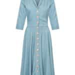 Very Cherry D'laine Dress Olette Ice Blue - La Vie en Rose Damesmode