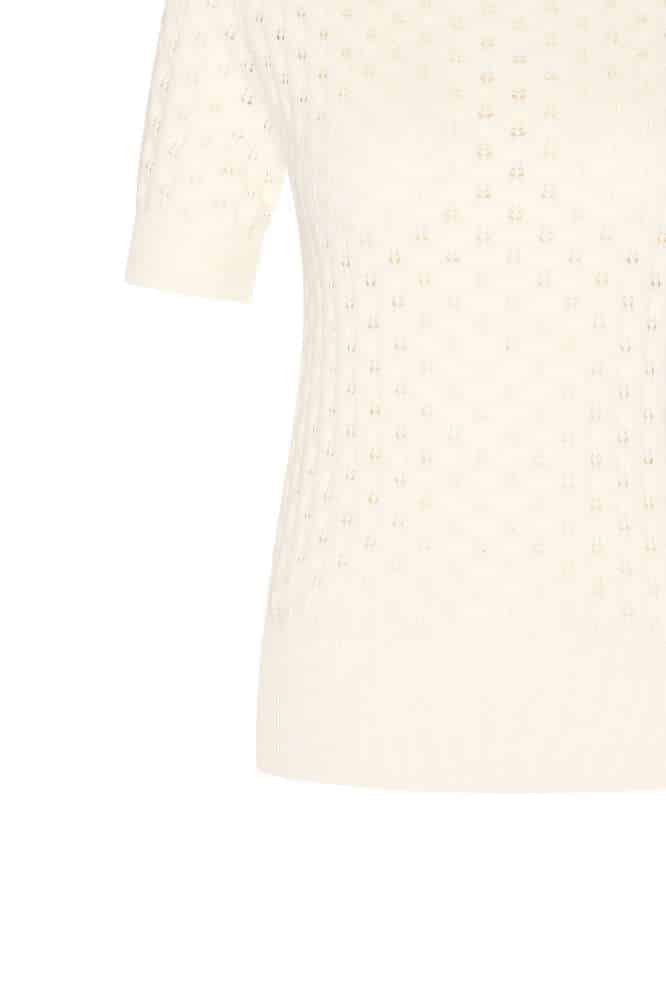 Very Cherry Ella Top Ecru - La Vie en Rose Damesmode