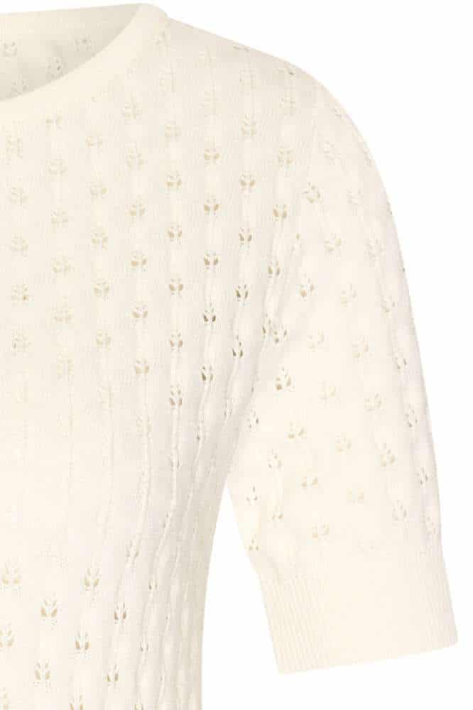 Very Cherry Ella Top Ecru - La Vie en Rose Damesmode