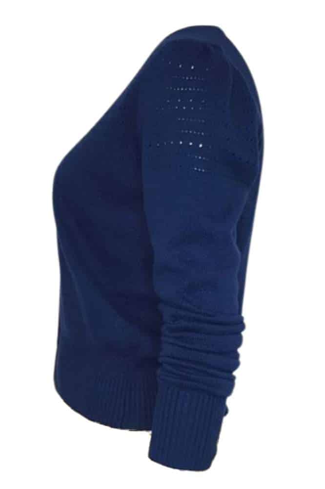 Very Cherry Lucia V-Neck Cardigan Marine - La Vie en Rose Damesmode