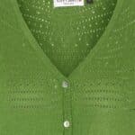 Very Cherry Lucia V Neck Cardigan Olive Green - La Vie en Rose Damesmode (1)