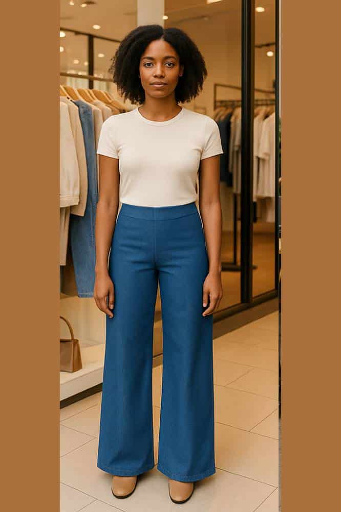 Very Cherry Marlene Pants Lights Denim Indigo - La Vie en Rose Damesmode