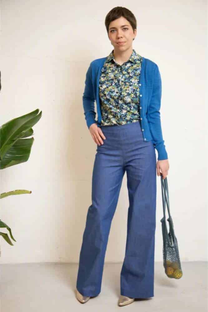 Very Cherry Marlene Pants Lights Denim Indigo - La Vie en Rose Damesmode