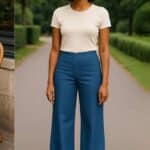 Very Cherry Marlene Pants Lights Denim Indigo - La Vie en Rose Damesmode