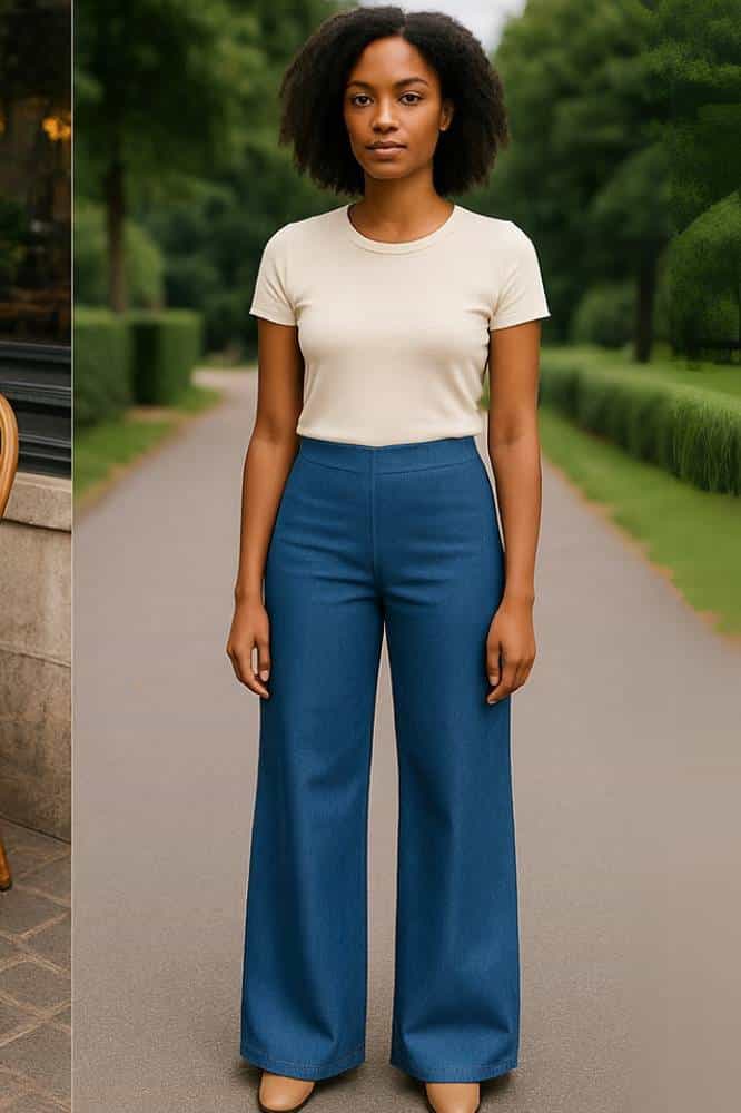 Very Cherry Marlene Pants Lights Denim Indigo - La Vie en Rose Damesmode