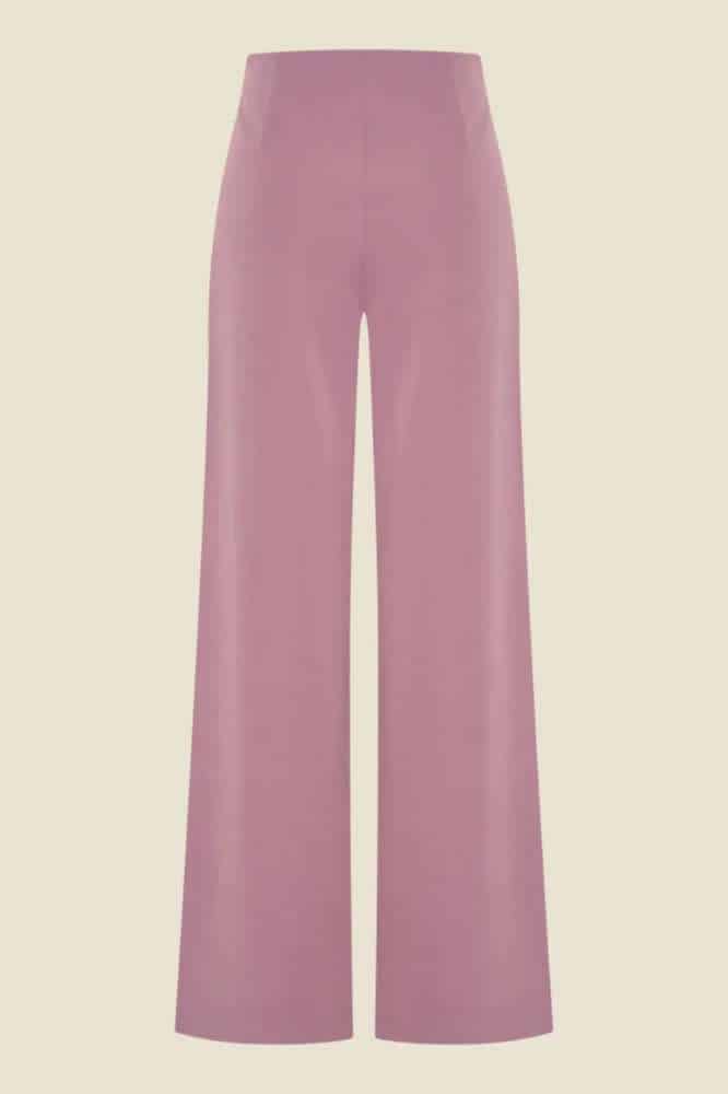 Very Cherry Marlene Pants Lila Gabardine - La Vie en Rose Damesmode
