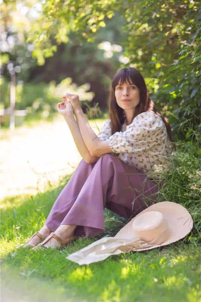 Very Cherry Marlene Pants Lila Gabardine - La Vie en Rose Damesmode