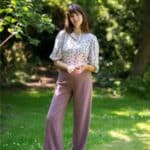 Very Cherry Marlene Pants Lila Gabardine - La Vie en Rose Damesmode