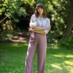 Very Cherry Marlene Pants Lila Gabardine - La Vie en Rose Damesmode