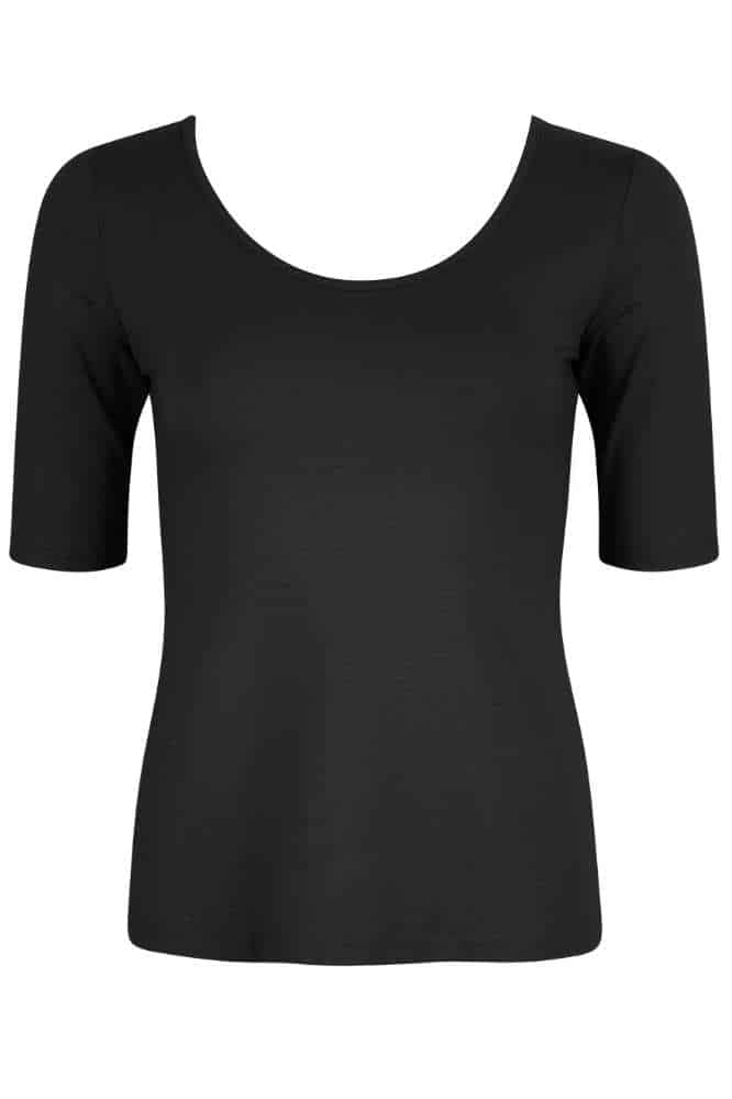 Very Cherry Natalya Top Black Tricot Deluxe La Vie en Rose Damesmode