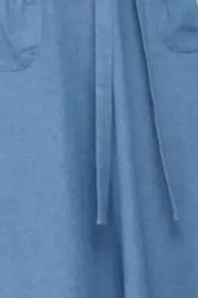 Very Cherry Revers Dress Lights Denim Indigo - La Vie en Rose Damesmode