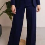 Very Cherry Taylor Pants Navy Punty - La Vie en Rose Damesmode