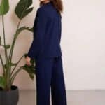 Very Cherry Taylor Pants Navy Punty - La Vie en Rose Damesmode