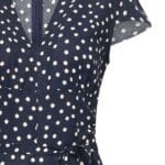 Very Cherry Venice Jumpsuit Navy Dots - La Vie en Rose Damesmode