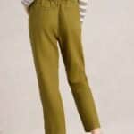 White Stuff Rowena Linen Trouser Khaki Green - La Vie en Rose Damesmode
