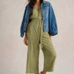 White Stuff Verity Linen Blend Jumpsuit Green Print - La Vie en Rose Damesmode