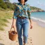 Larissa Shirt Citrus Floral Poseidon