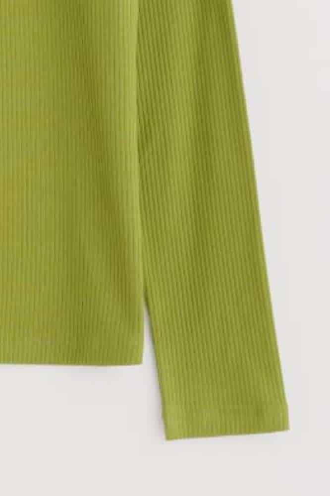 Seasalt Cornwall Hazel Rib Top Dark Citron - La Vie en Rose Damesmode