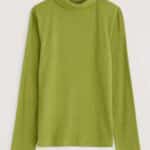 Seasalt Cornwall Hazel Rib Top Dark Citron - La Vie en Rose Damesmode