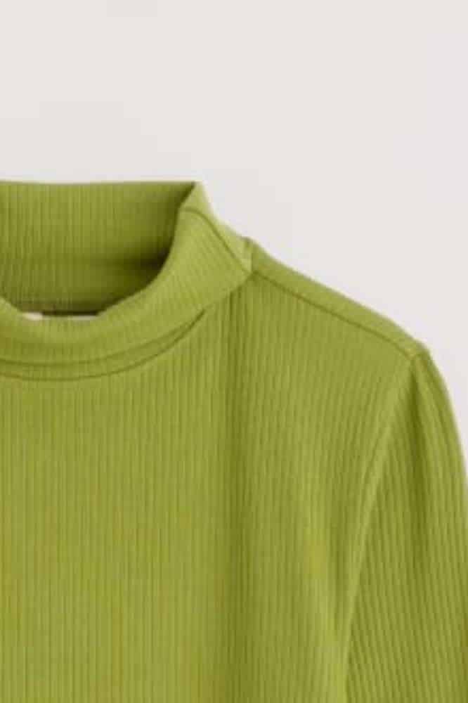 Seasalt Cornwall Hazel Rib Top Dark Citron - La Vie en Rose Damesmode