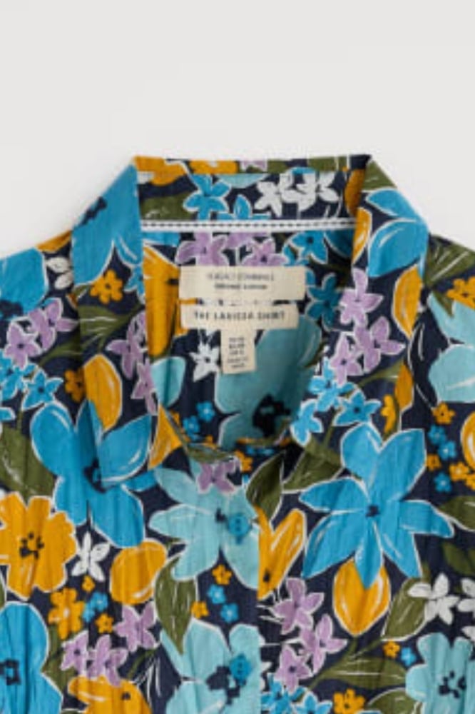 Larissa Shirt Citrus Floral Poseidon