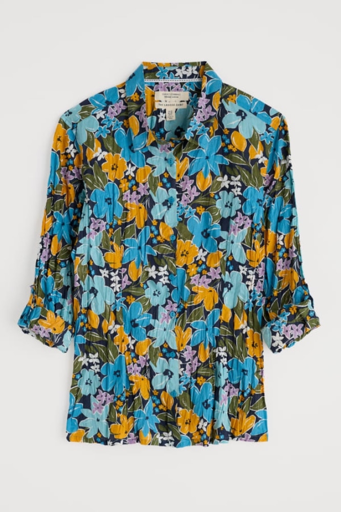 Larissa Shirt Citrus Floral Poseidon