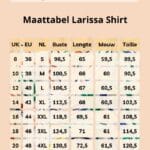 Maattabel Larissa Shirt