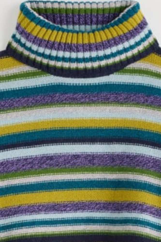 Seasalt Cornwall Braque Jumper Concertina Dark Citron Multi - La Vie en Rose Damesmode