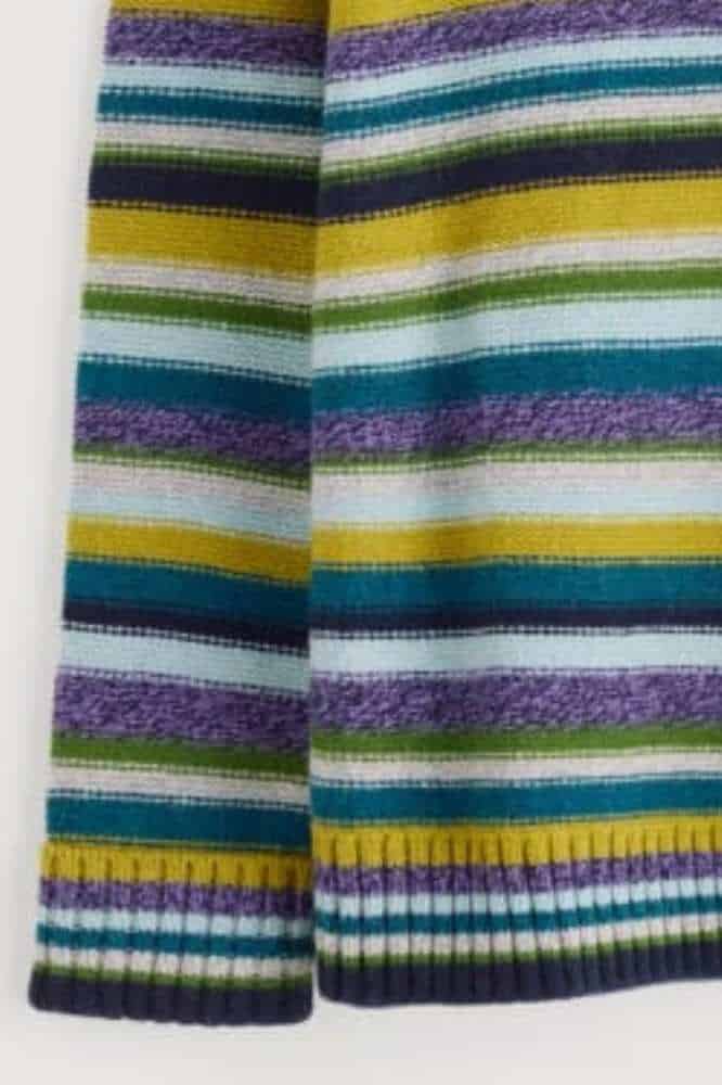 Seasalt Cornwall Braque Jumper Concertina Dark Citron Multi - La Vie en Rose Damesmode