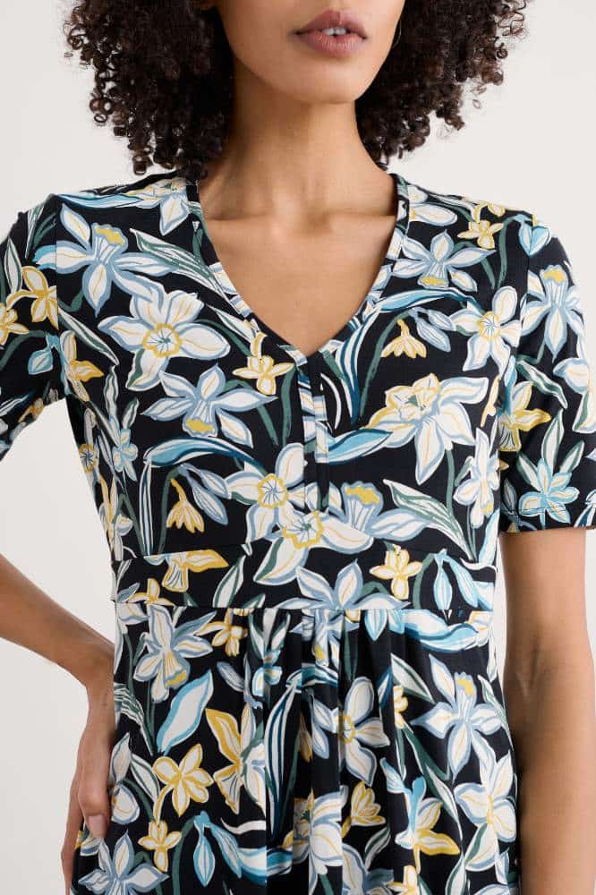 Seasalt Cornwall Carwynnen Dress Painted Daffodil Inkwell - La Vie en Rose Damesmode