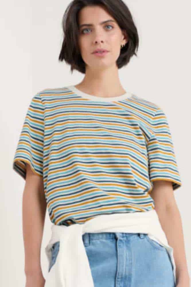 Seasalt Cornwall Copseland T-Shirt Pellitras Tumeric - La Vie en Rose Damesmode