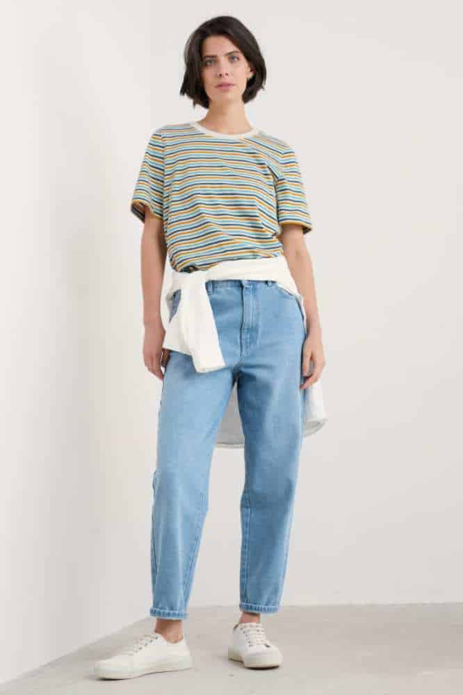 Seasalt Cornwall Copseland T-Shirt Pellitras Tumeric - La Vie en Rose Damesmode