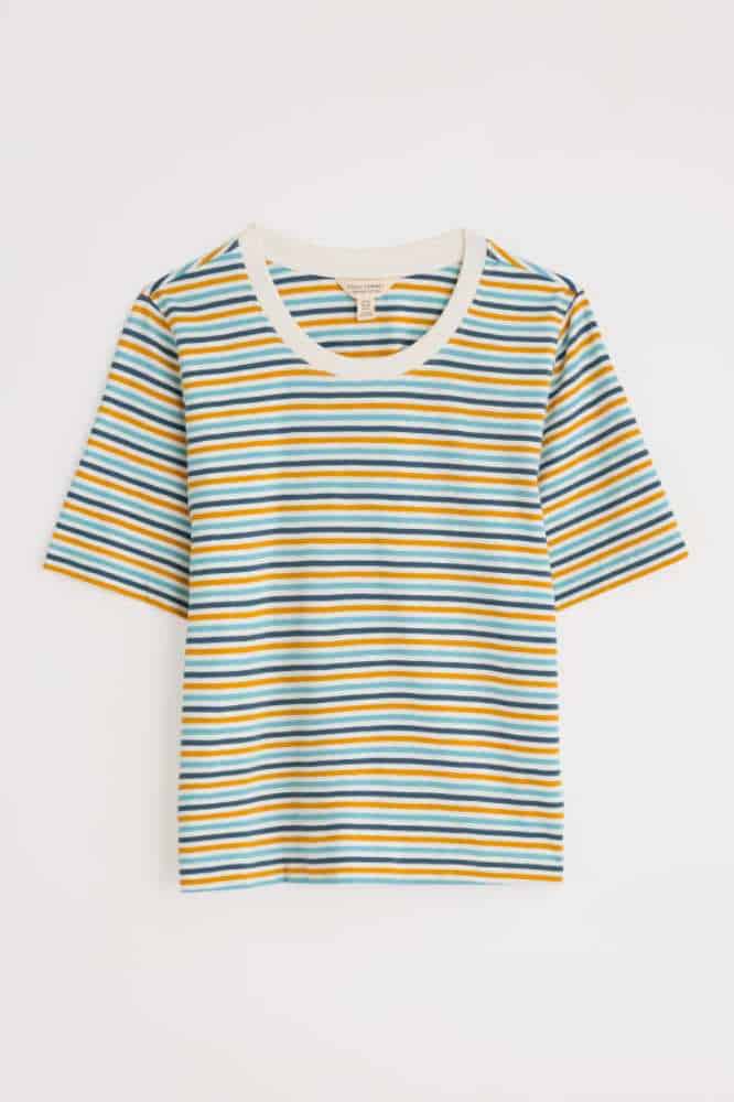 Seasalt Cornwall Copseland T-Shirt Pellitras Tumeric - La Vie en Rose Damesmode