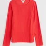 Seasalt Cornwall Gorse Lane Rib Top Tomato - La Vie en Rose Damesmode
