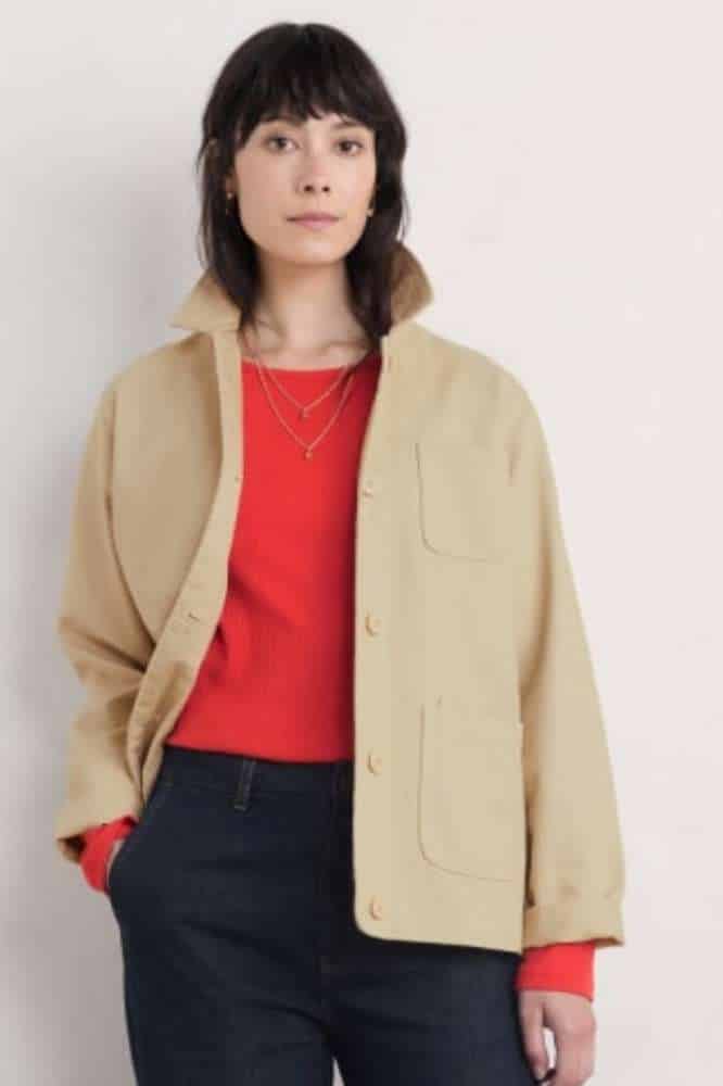 Seasalt Cornwall Gorse Lane Rib Top Tomato - La Vie en Rose Damesmode