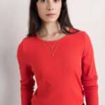 Seasalt Cornwall Gorse Lane Rib Top Tomato - La Vie en Rose Damesmode