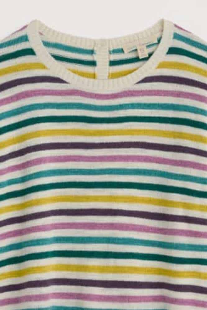 Seasalt Cornwall Knavock Jumper Mini Cornish Orchid Multi - La Vie en Rose Damesmode