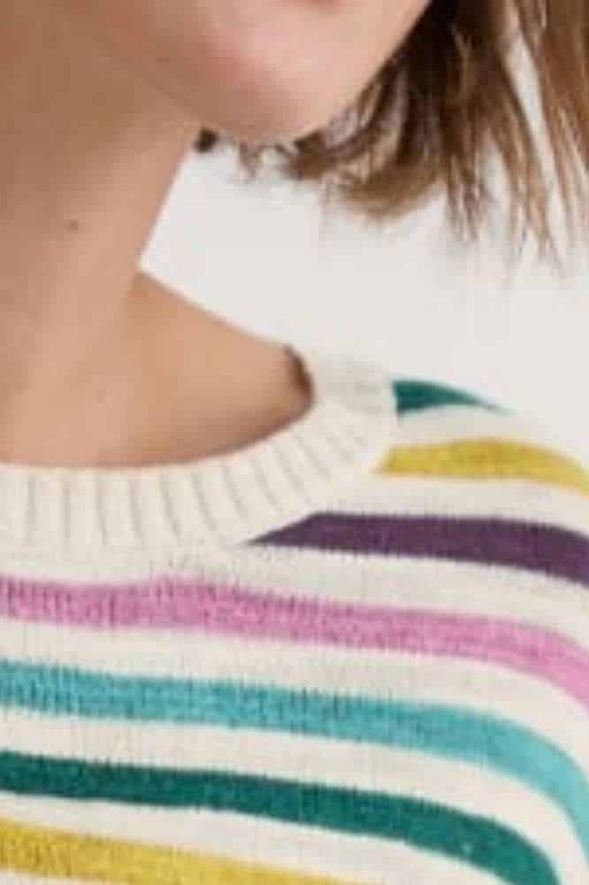 Seasalt Cornwall Knavock Jumper Mini Cornish Orchid Multi - La Vie en Rose Damesmode