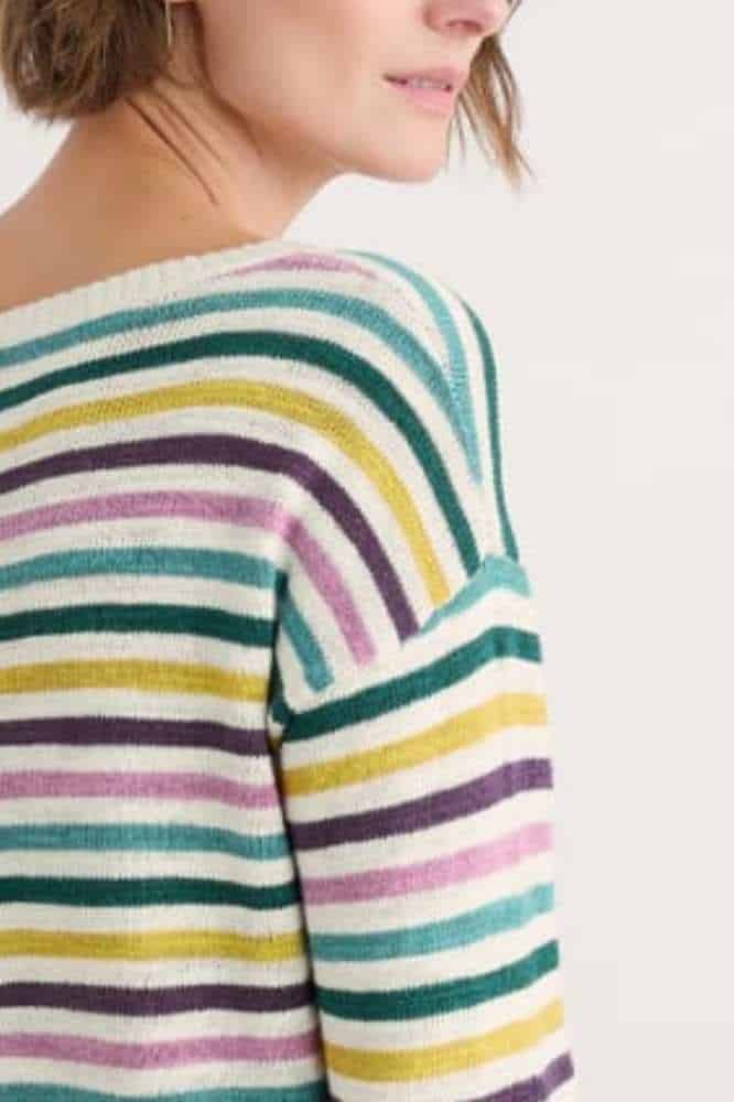 Seasalt Cornwall Knavock Jumper Mini Cornish Orchid Multi - La Vie en Rose Damesmode