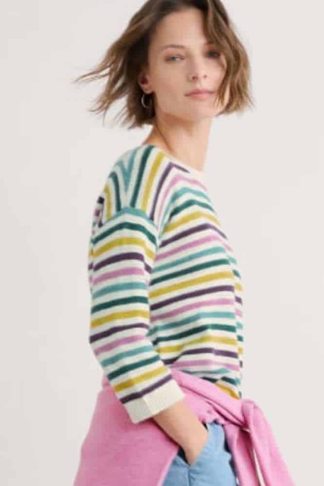 Seasalt Cornwall Knavock Jumper Mini Cornish Orchid Multi - La Vie en Rose Damesmode