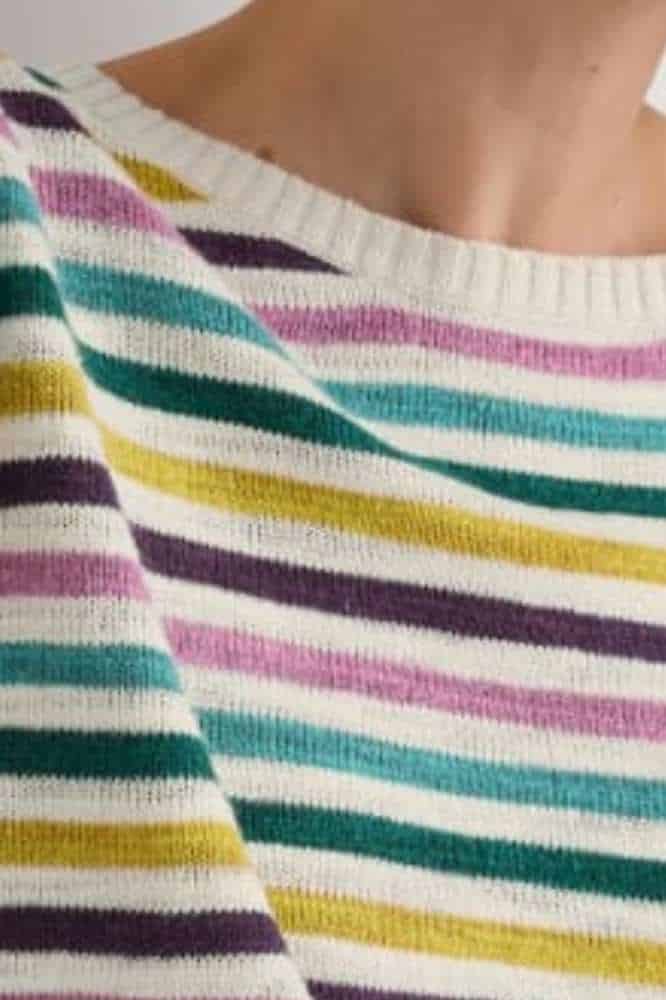 Seasalt Cornwall Knavock Jumper Mini Cornish Orchid Multi - La Vie en Rose Damesmode