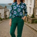 Seasalt Cornwall Larissa Shirt Bold Sunflower Marine - La Vie en Rose Damesmode