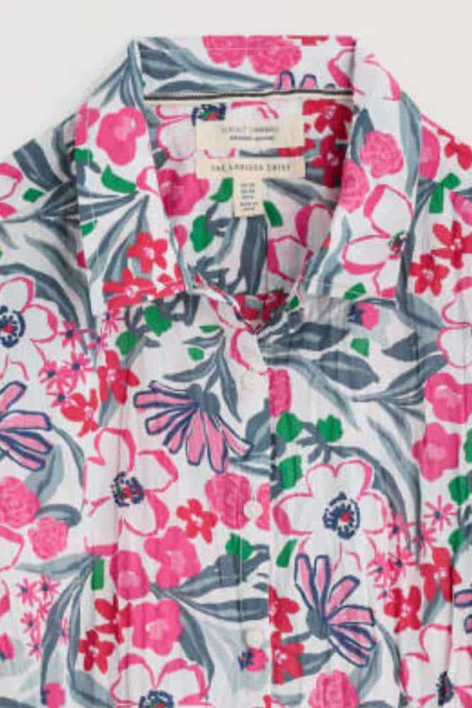 Seasalt Cornwall Larissa Shirt Garden Flowers Tulip - La Vie en Rose Damesmode