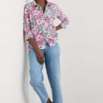 Seasalt Cornwall Larissa Shirt Garden Flowers Tulip - La Vie en Rose Damesmode