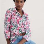 Seasalt Cornwall Larissa Shirt Garden Flowers Tulip - La Vie en Rose Damesmode
