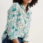 Seasalt Cornwall Larissa Shirt Garden Studio Sketch Chalk - La Vie en Rose Damesmode